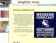 Tablet Screenshot of delightfulacres.com